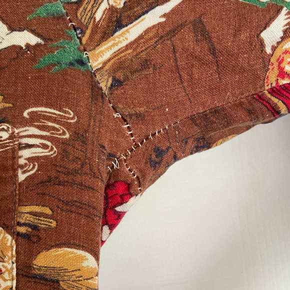 Vintage Lumberjack Flannel Bear Woodsy Camping Button Down flaw - Picture 5 of 10